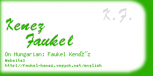 kenez faukel business card